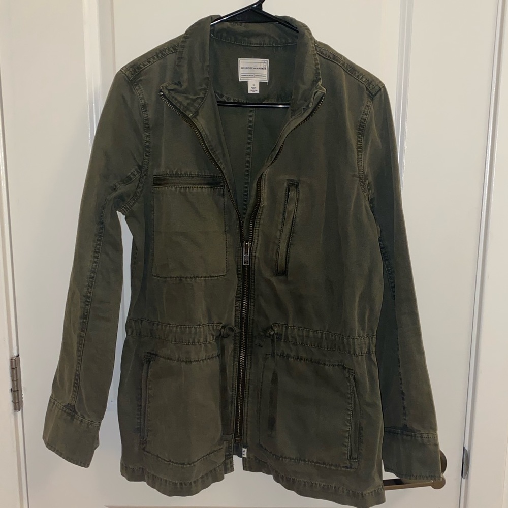 Melrose and Market Green Military Style Jacket